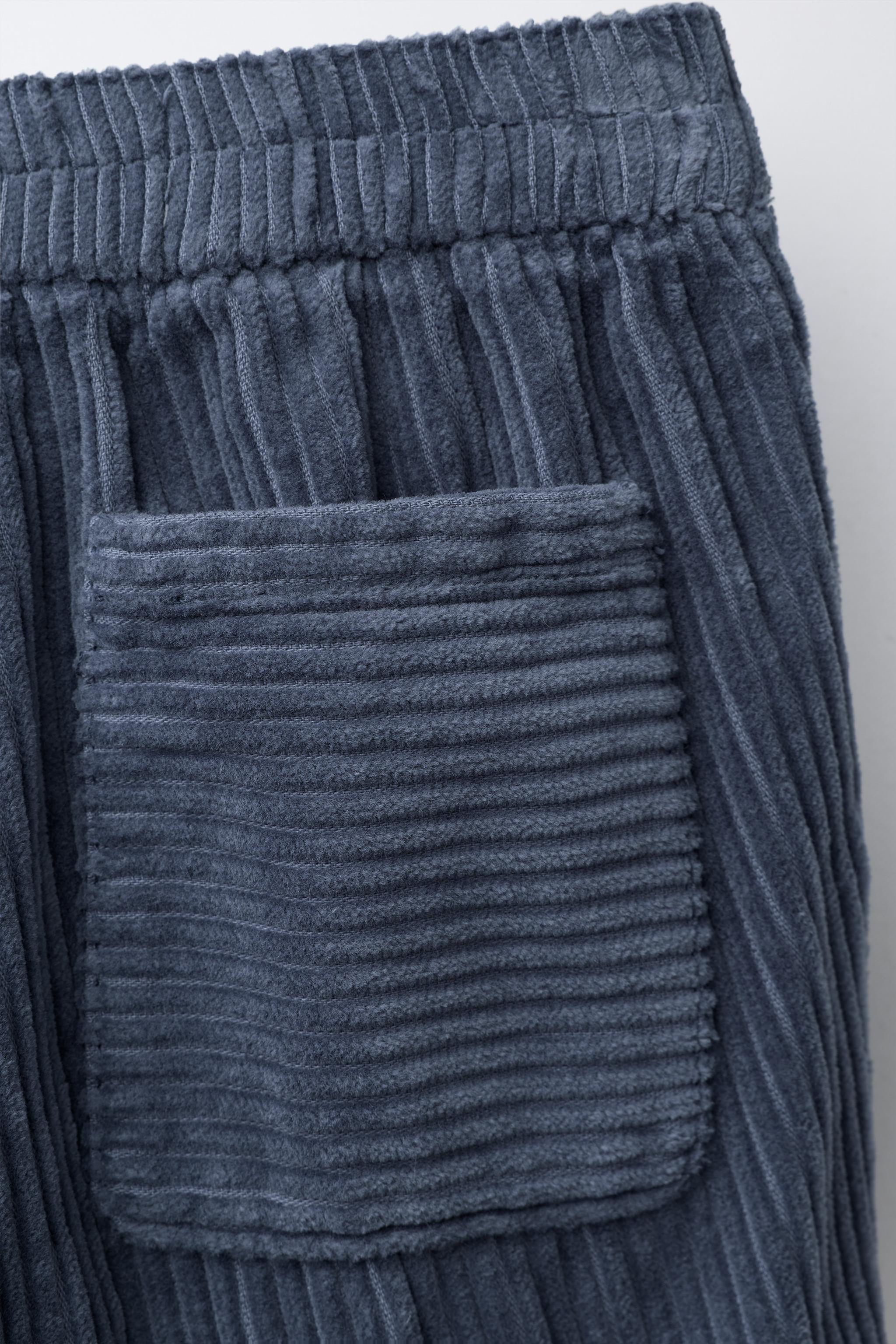 PANTALON BALLON EN VELOURS CÔTELÉ ÉPAIS